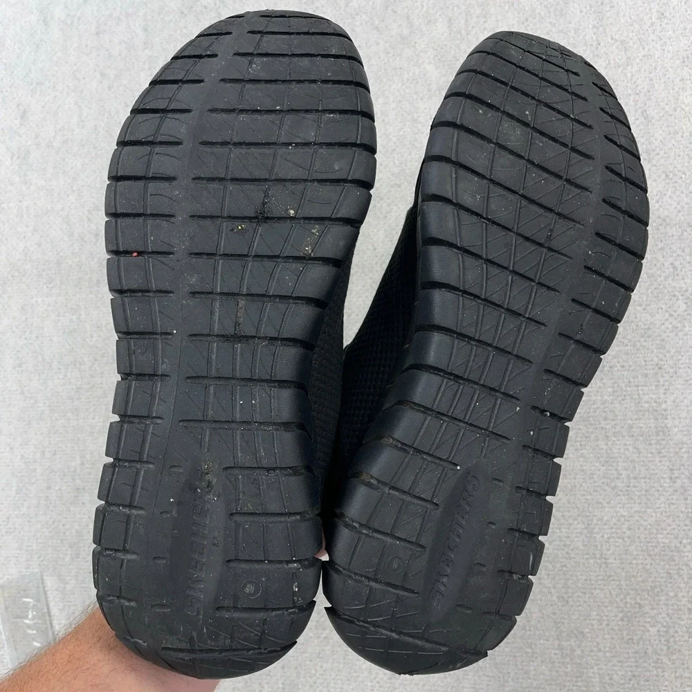 Skechers Black Lite-Weight Memory Foam Athletic Comfort Casual Walking Men Sz 13